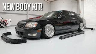 Installing a new BODY KIT on my LS400!