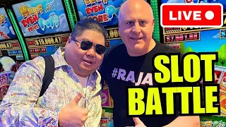 THE SLOT CHALLENGE OF THE CENTURY!!!  RAJA vs DAVID WONG!