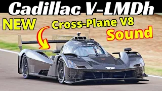 NEW 2024 Cadillac V-LMDh EVO Hypercar Testing at Imola Circuit - EPIC Cross-Plane V8 Sound! 🔊