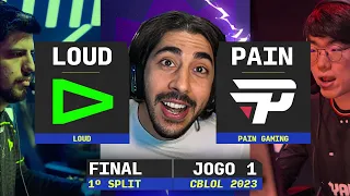 LOUD x PAIN Gaming | Jogo 1 - FINAL CBLOL 2023 - 1º Split | Ilha das Lendas