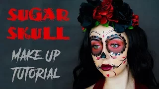 Day Of The Dead Mexican Sugar Skull Makeup Tutorial | BEELUXURY