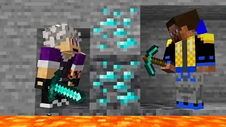 Racing my friend for EVERY Minecraft ORE