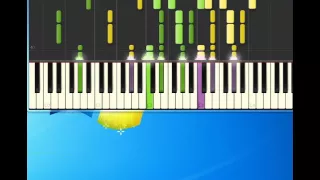 Rolling Stones   Paint it black [Piano tutorial by Synthesia]