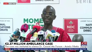 Ambulance Case: NDC plays tape allegedly showing Attorney General influencing a witness