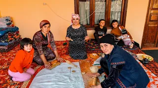 One day in KISHLAK! Middle Asia ! Life and life in VILLAGE! New recipe for SAMSA in TANDIR.  Iftar!