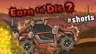 Гоним и давим зомби в Earn to Die 2 #shorts