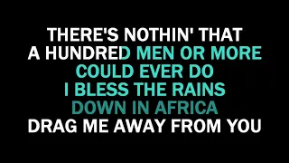 Africa  & Hold the Line Medley Karaoke TOTO