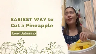 How a VISUALLY IMPAIRED Cut A Pineapple (EASIEST WAY)