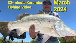 1 Week Fishing in Karumba March 2024. Caught lots of Thready, Barra, and a sea snake.