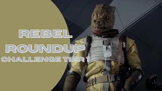 Rebel Roundup: Challenge Tier 1 || Tanky Bossk and stacking Offense Up | SWGoH