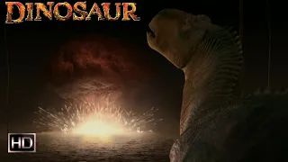 Динозавр - метеорит уничтожает остров динозавров--[Dinosaur-destroying meteorite,dinosaur island]