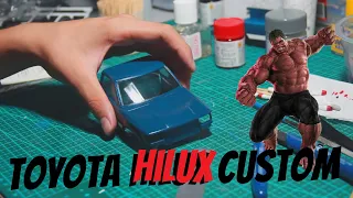 How To Build TOYOTA HILUX RN80 CUSTOM 1:24 scale model - Step By Step