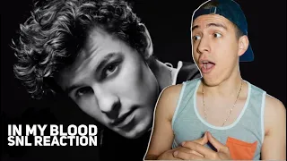 SHAWN MENDES- IN MY BLOOD LIVE ON SNL( MUSIC VIDEO)|E2 reacts