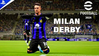 eFootball 2024 - Inter Milan vs AC Milan - Italian Serie A 2023-24 | PS5™ Gameplay - 4K HDR