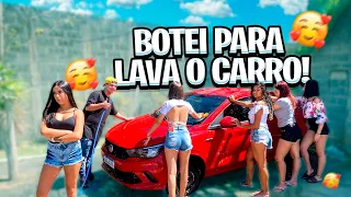 TODAS AS MENINAS DA HOUSE LAVARAM MEU CARRO giovana ficou com ciúmes 😅