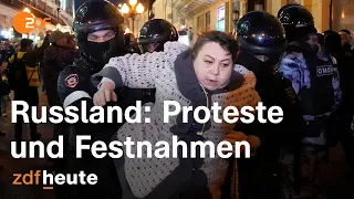 Teilmobilmachung: Proteste und viele Festnahmen in Russland | ZDF Morgenmagazin