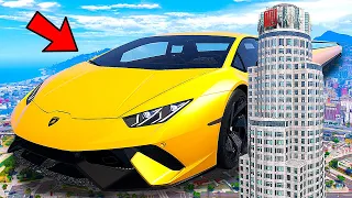 ГИГАНТСКАЯ САМАЯ ДЛИННАЯ ЛАМБОРГИНИ В ГОРОДЕ в ГТА 5 МОДЫ - ОБЗОР МОДА в GTA 5 ВИДЕО