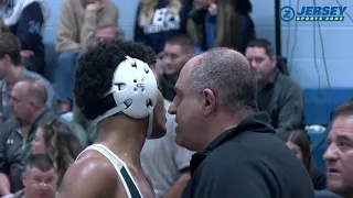 St. Joe Montvale's Yannis Charles upsets NJ #1 ranked 144 lb. Julian George of CBA 16-14