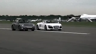 Audi R8 vs Porsche 997 | Top Gear