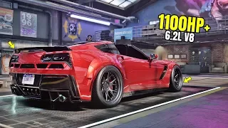 Need for Speed Heat Gameplay - 1100HP+ CHEVROLET CORVETTE GRAND SPORT Customization | Max Build 400+