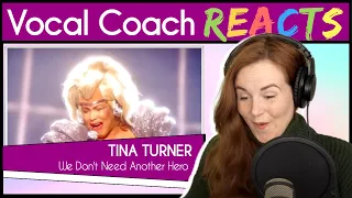 Vocal Coach reacts to Tina Turner - We Don't Need Another Hero (Live)