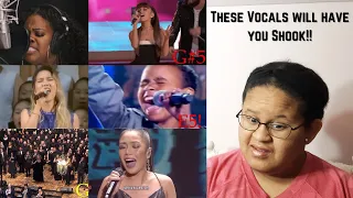 Insane High notes that will leave you shook!! ( Cimorelli, So Hyang, Amber Riley, Dimash)