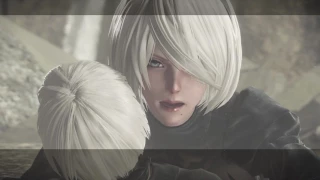 Nier: Automata Route A - Threat Disposal: Eve Dead, 2B Kills 9S "It Always Ends Like This" Cutscene