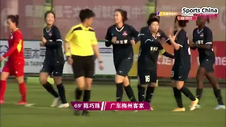 Highlights：Guangdong 2-1 Henan｜1.Round 2022 China Women Football Super League｜女足超级联赛首轮：广东梅州客家2-1河南建业