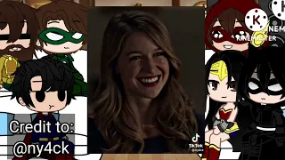 Justice league reacts to supergirl |Gacha Life | NO PART 2