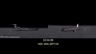 Überlingen Collision in Real Time / Air Crash Animation + ATC (2018)