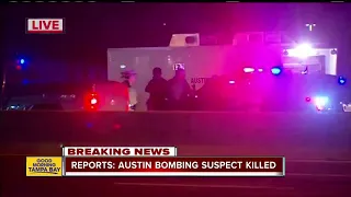 Austin serial bombing suspect dead, reports say