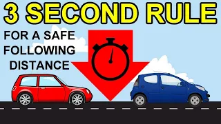 How To Set & Maintain A Safe Following Distance When Driving - The 3 Second Rule Saves Lives