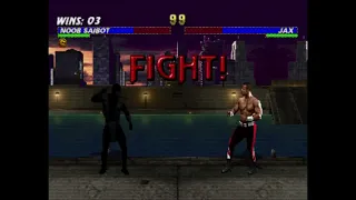 Mortal Kombat Trilogy on Sega Saturn Noob Saibot playthrough