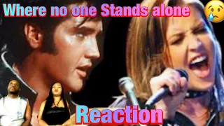 Lisa Marie & Elvis Presley- Where No One Stands Alone (Official Music Video) REACTION