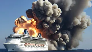 1 minute ago! Cruise Ship Which Carrying Russian Navy Group, Crashed by Ukraine in Crimean Sea