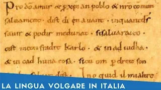La Lingua Volgare in Italia (Letteratura Italiana)