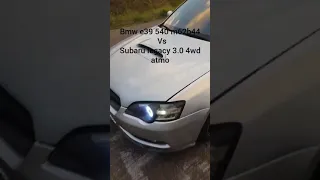 Bmw  или злая Subaru кто кого?