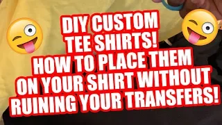 How To: EASY CUSTOM DIY GRAPHIC PRINT TEES WITH TRANSFER PAPER