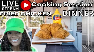 Gina Young Live Cooking Session  FRIED CHICKEN DINNER PULL UP