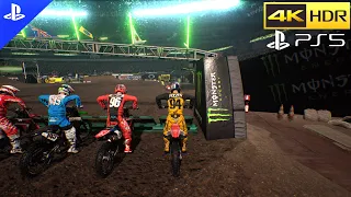 (PS5) Monster Energy Supercross  I Gameplay | Ultra High Realistic Graphics [4K HDR 60fps]