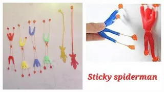 Sticky Spider man toy /Climbing Spider man toy for kids #trending #youtube