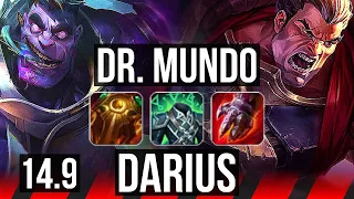 DR. MUNDO vs DARIUS (TOP) | 11/0/6, Legendary | KR Master | 14.9