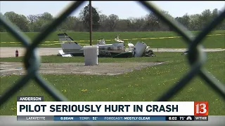 Pilot seriously hurt in crash