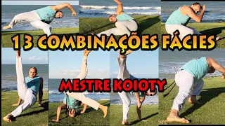 13 combinações de movimentos fáceis para roda de capoeira (Mestre Koioty capoeira Herança de Zumbi)