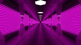 4k Vj Loop Neon Pink Corridor Background