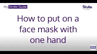 How to put on a facemask with one hand