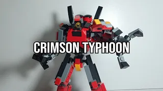 Егерь Багровый Тайфун из лего инструкция. Сrimson Тyphoon lego instructions.