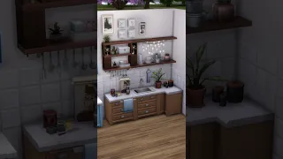 Making a Cluttered Kitchen! | #sims4 #game #ts4 #sims #clutter #plants #kitchen #build #tips #shorts