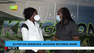 Olympian Shericka Jackson Returns Home