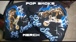 POP SMOKE MERCH UNBOXING! (try on)